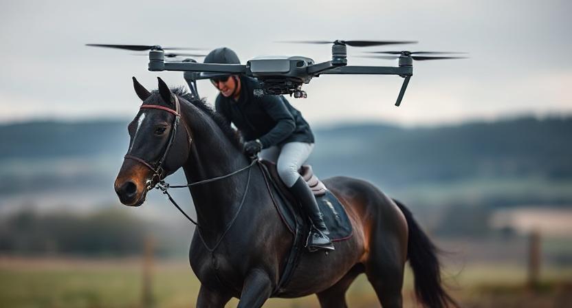 Equestrian Surveillance Drones and Smart Security Cameras