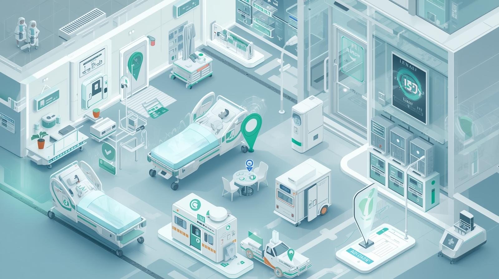 IoT RFID and GPS for Healthcare Facilities