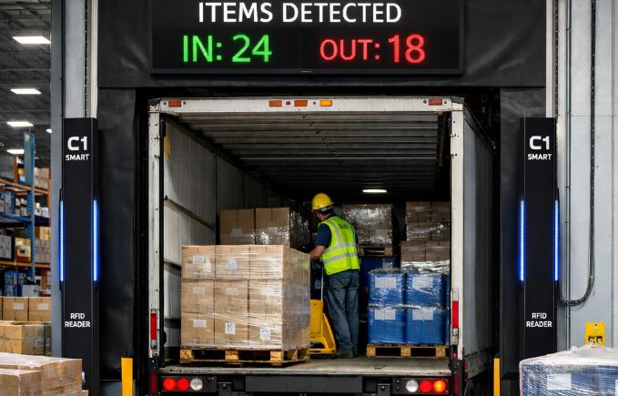 Logistics Bay RFID Gate Installation