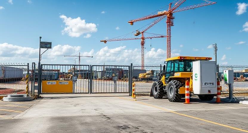 Construction Site EV Charging Dubai Abu Dhabi UAE Oman