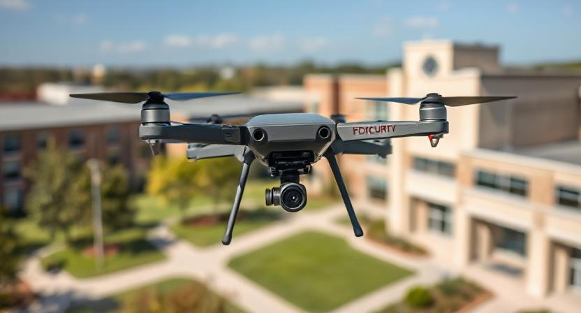 Smart Campuse camera and drones surveillance