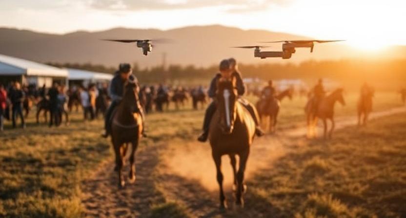 Equestrian Event Scheduling and Drone Coverage
