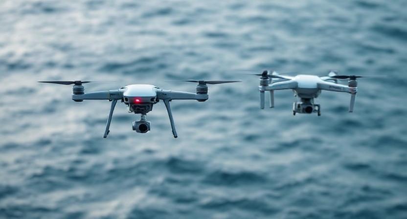 Smart Marine Surveillance drones and cameras