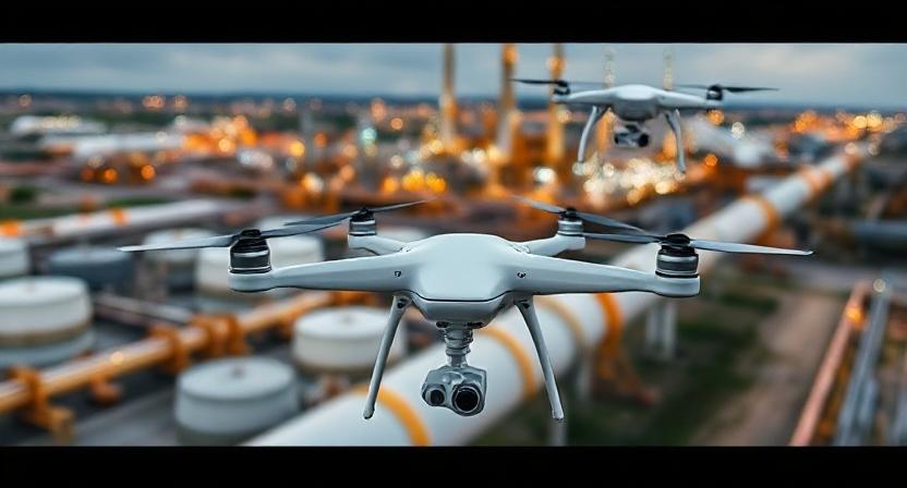 Industrial Oil & Gas Surveillance Drones Middle East & India